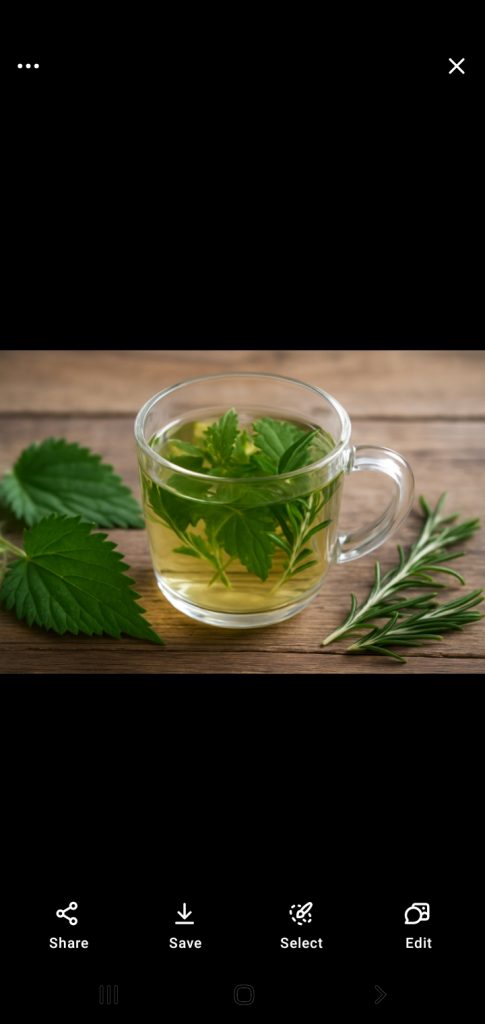 دمنوش گزنه و رزماری