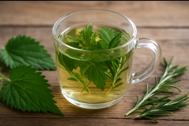 دمنوش گزنه و رزماری