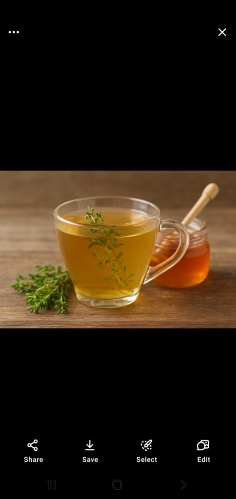 دمنوش آویشن و عسل
