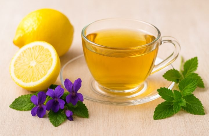 دمنوش گل گاوزبان و لیمو عمانی