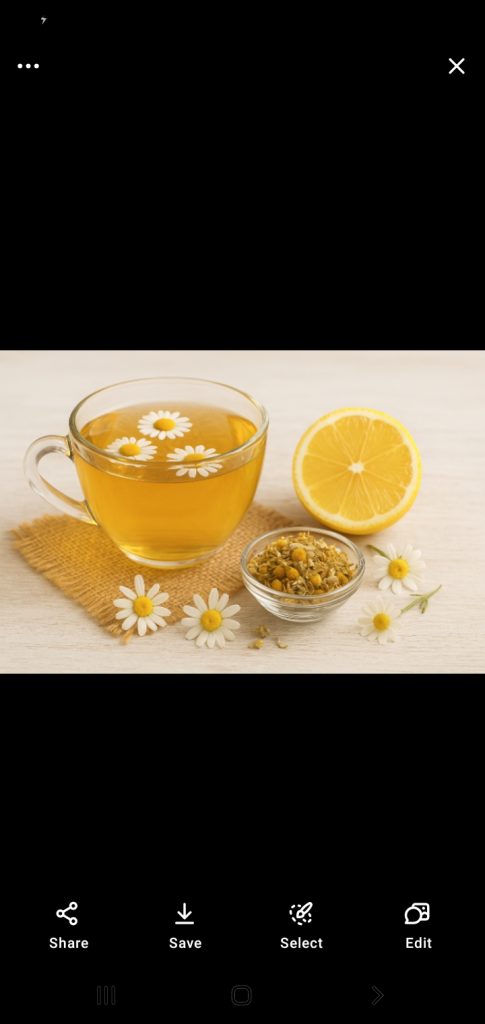 دمنوش بابونه و لیمو