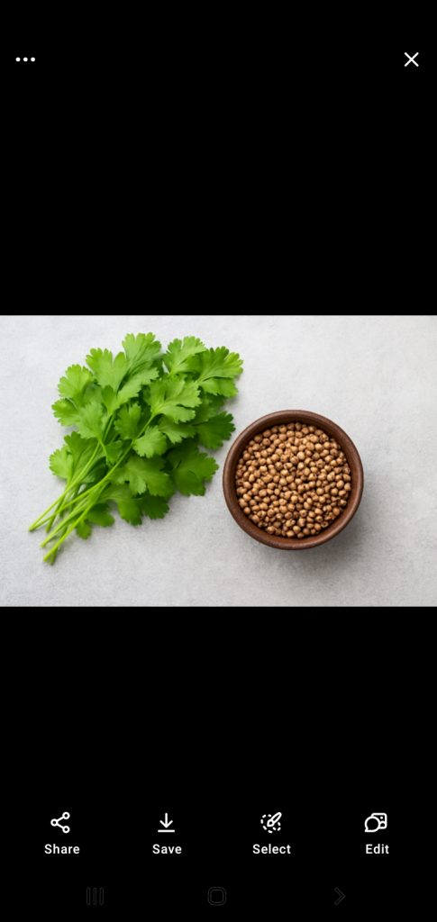 خواص گشنیز تازه و دانه گشنیز در طب سنتی